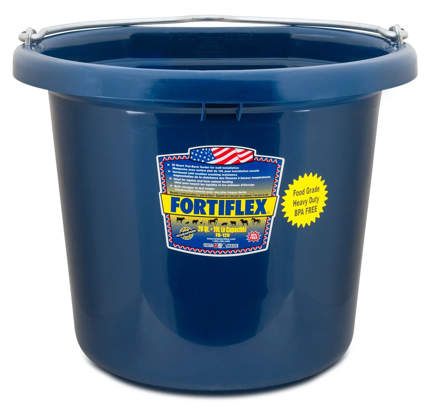Fortiflex Flatback Bucket, 5 Gallon - Pet's Shop