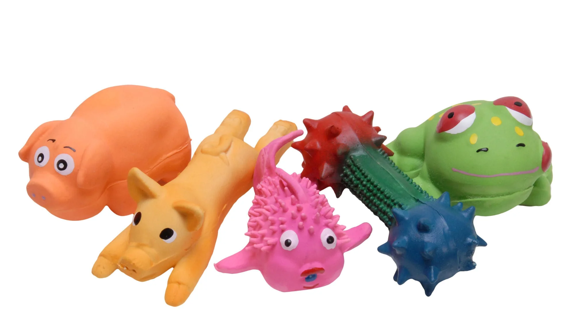 Pip Squeaks Latex Dog Toys, Assorted, Each - Pet's Shop