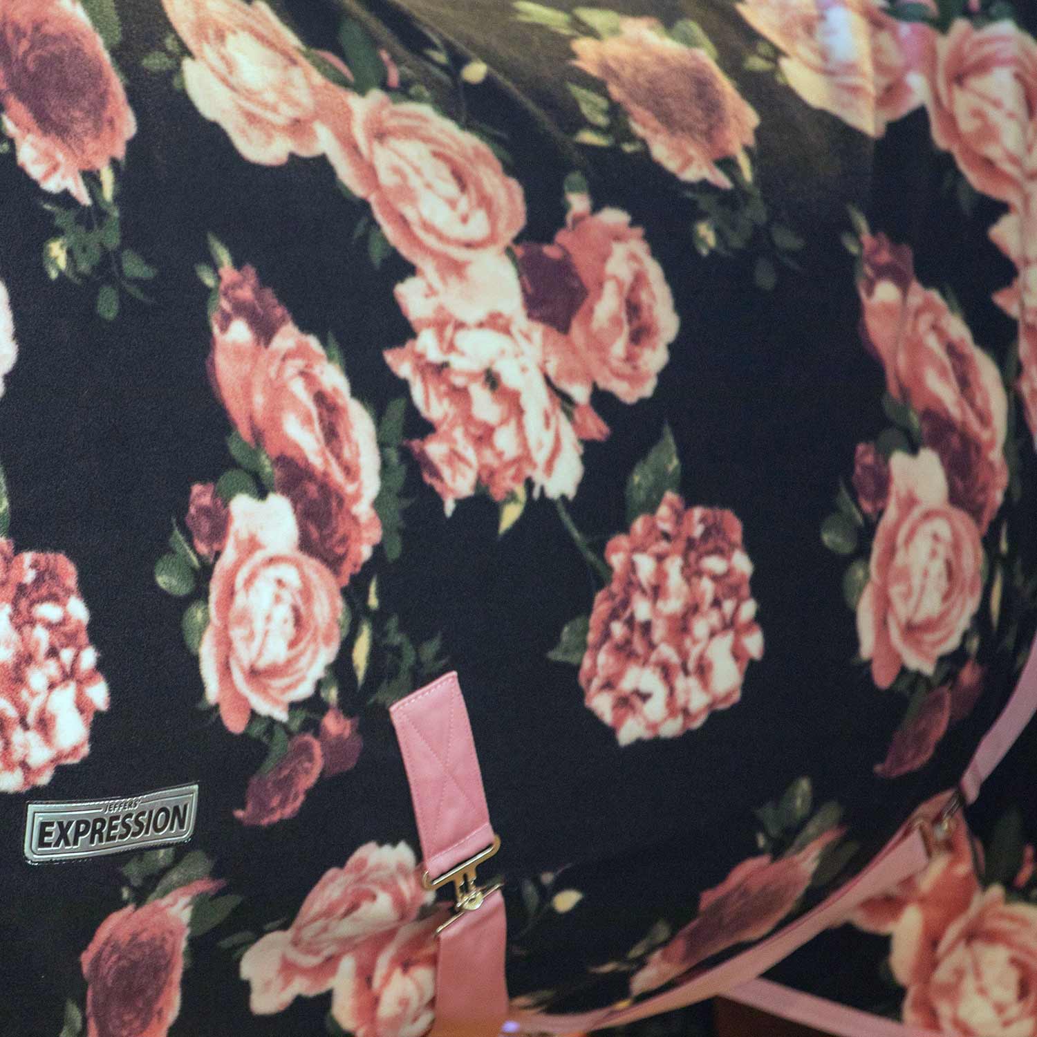 Expression Standard Neck Fleece Horse Cooler, Rose Garden - Pet's Shop