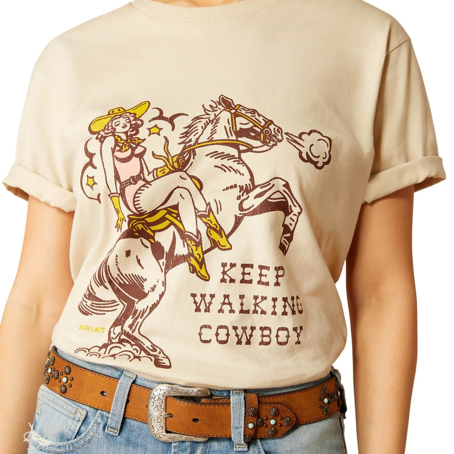 Ariat Women's Keep Walkin' Cowboy Shortsleeve Shirt - Pet's Shop