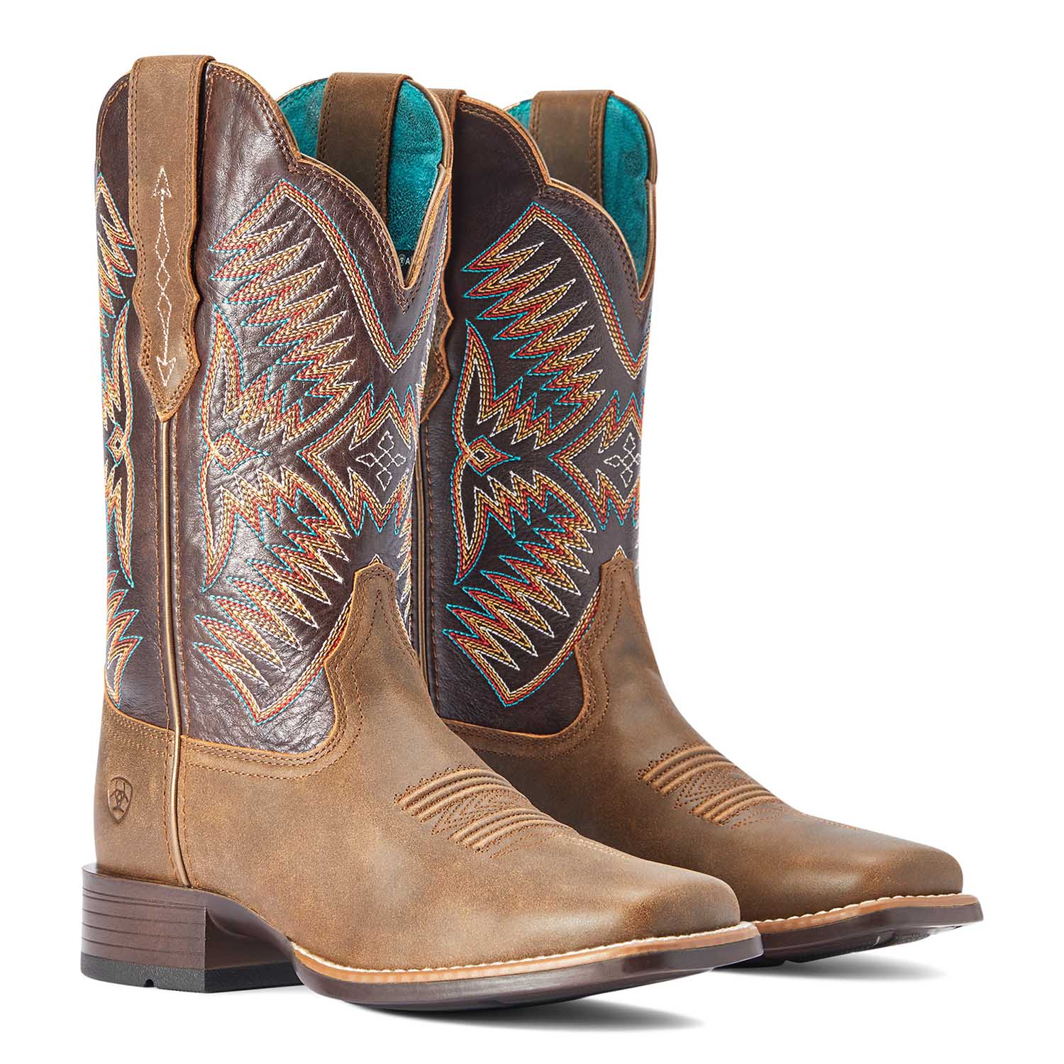 Ariat Women's Odessa StretchFit Western Boot, Fateful Brown - Pet's Shop