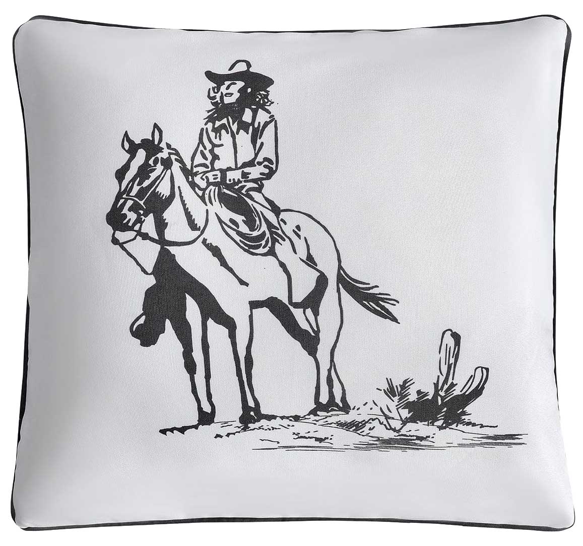Ranch Life Indoor/Outdoor Pillow, Cowgirl - Pet's Shop