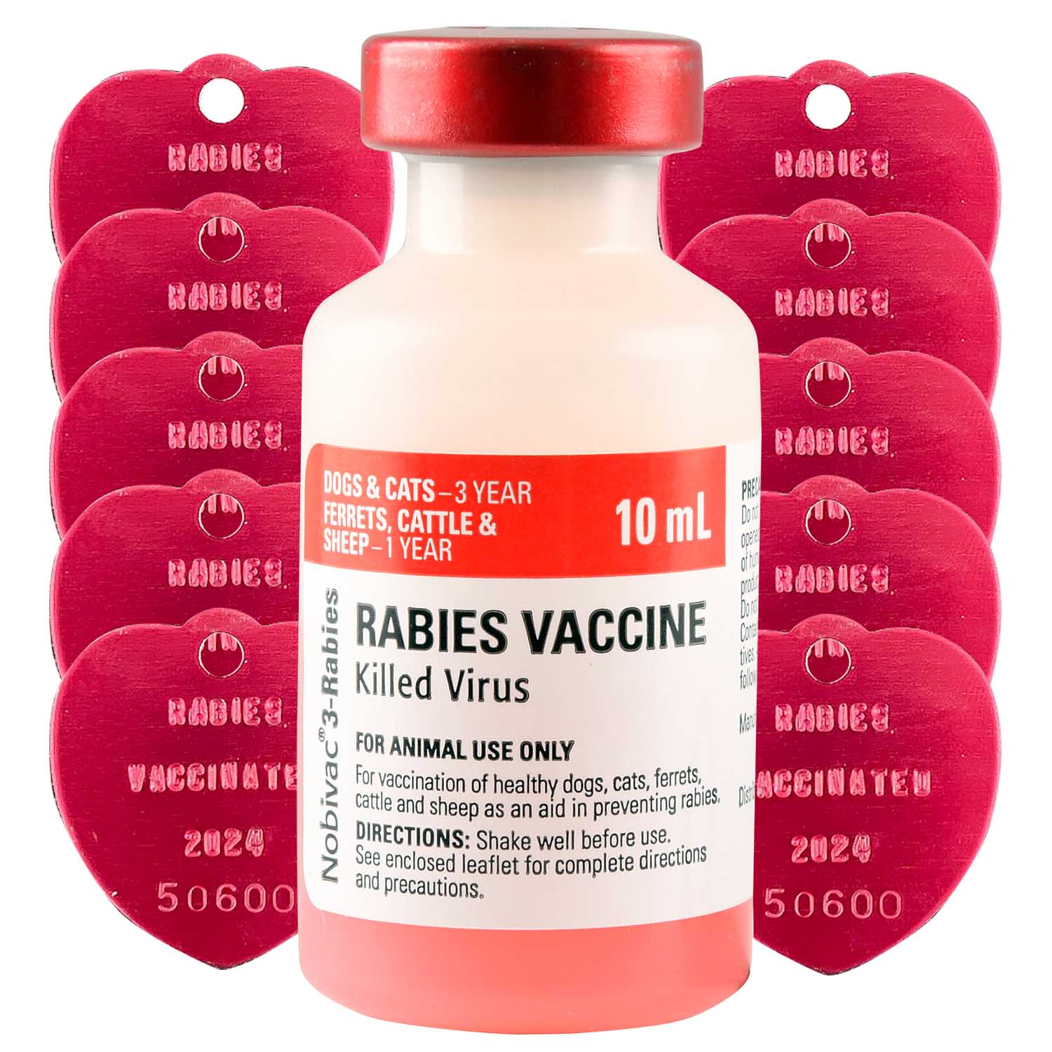 Nobivac 3 Rabies Vaccine Kit with Tags - Pet's Shop