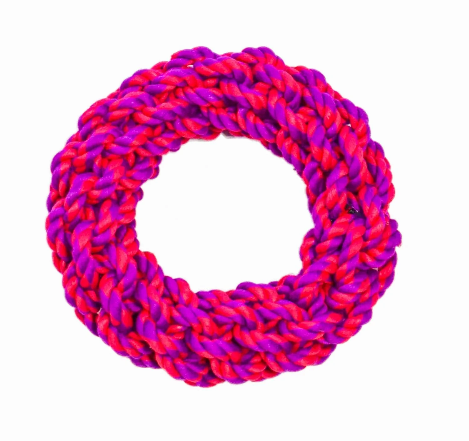 Rugged Rope 7 inch Ring Dog Toy, Tough 100% Cotton - Pet's Shop