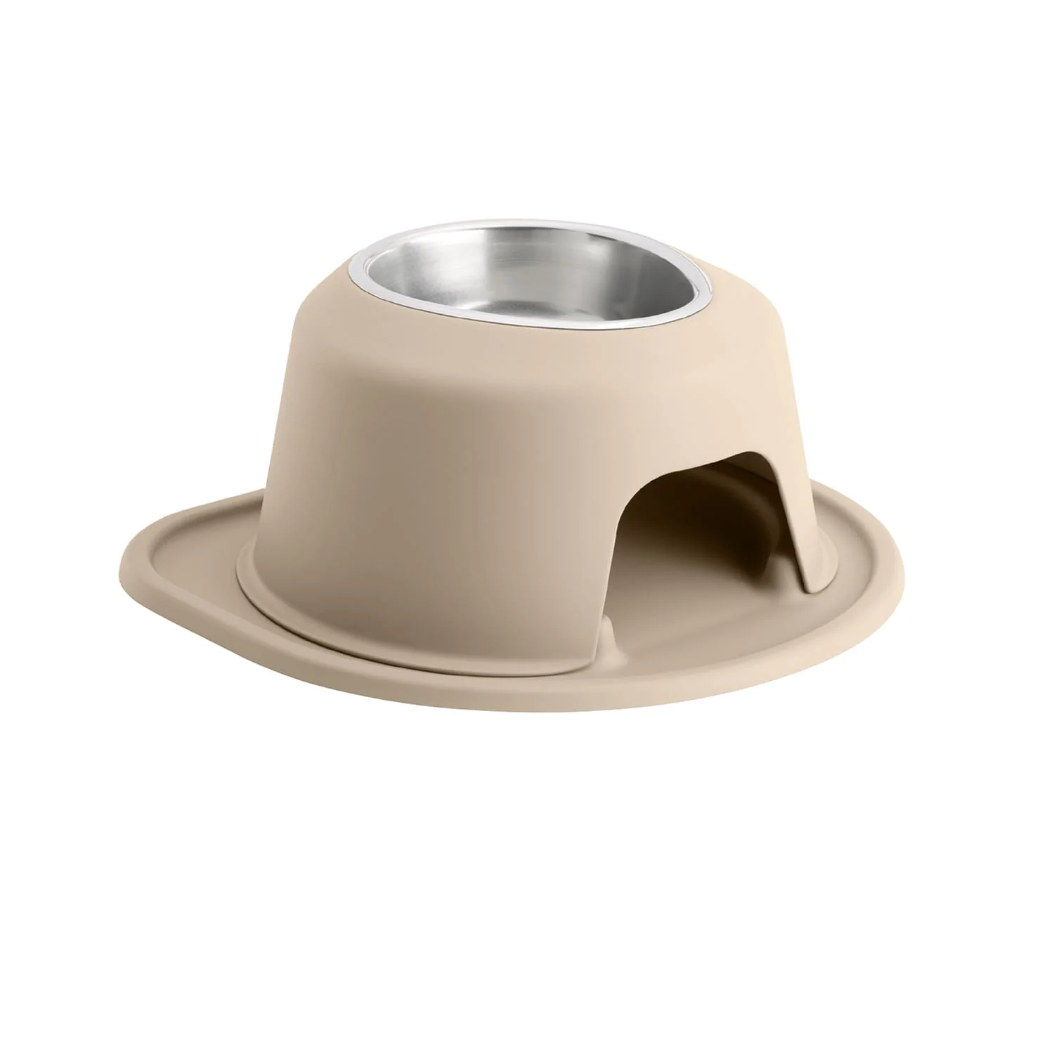 WeatherTech Single High Pet Feeding System, Stainless Steel - Pet's Shop