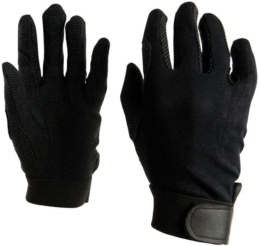 Weatherbeeta Good Hands Track Riding Gloves, Black, pair - Pet's Shop