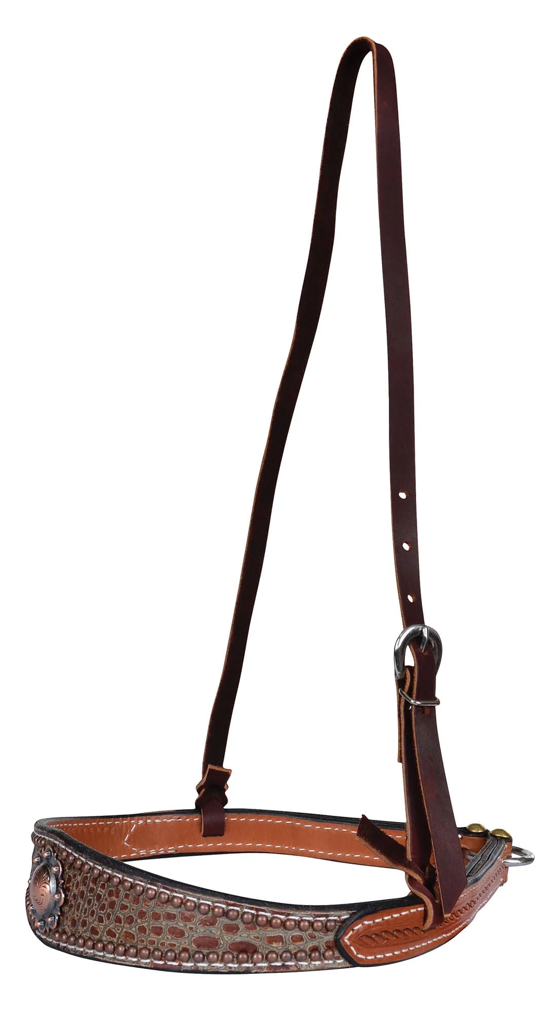 Sharon Camarillo Tan Gator Noseband - Pet's Shop