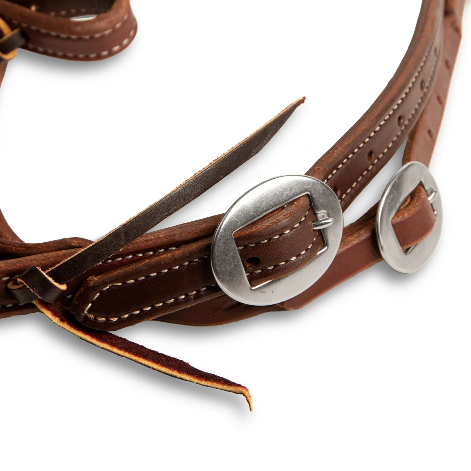 Poplar Head Premium Doubled & Stitched Oiled Harness Browband Headstall - Pet's Shop