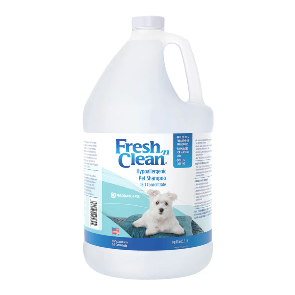 Fresh 'n Clean Hypoallergenic Pet Shampoo, 15:1 Concentrate, Gallon - Pet's Shop