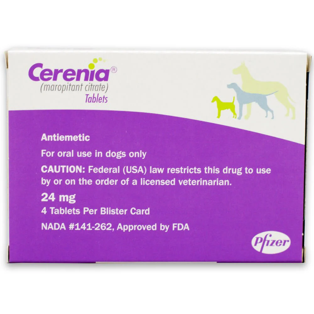 Rx Cerenia (maropitant citrate) Tablets for Dogs - Pet's Shop