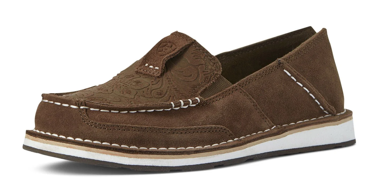Ariat Women's Cruiser, Brown Suede Floral - Pet's Shop