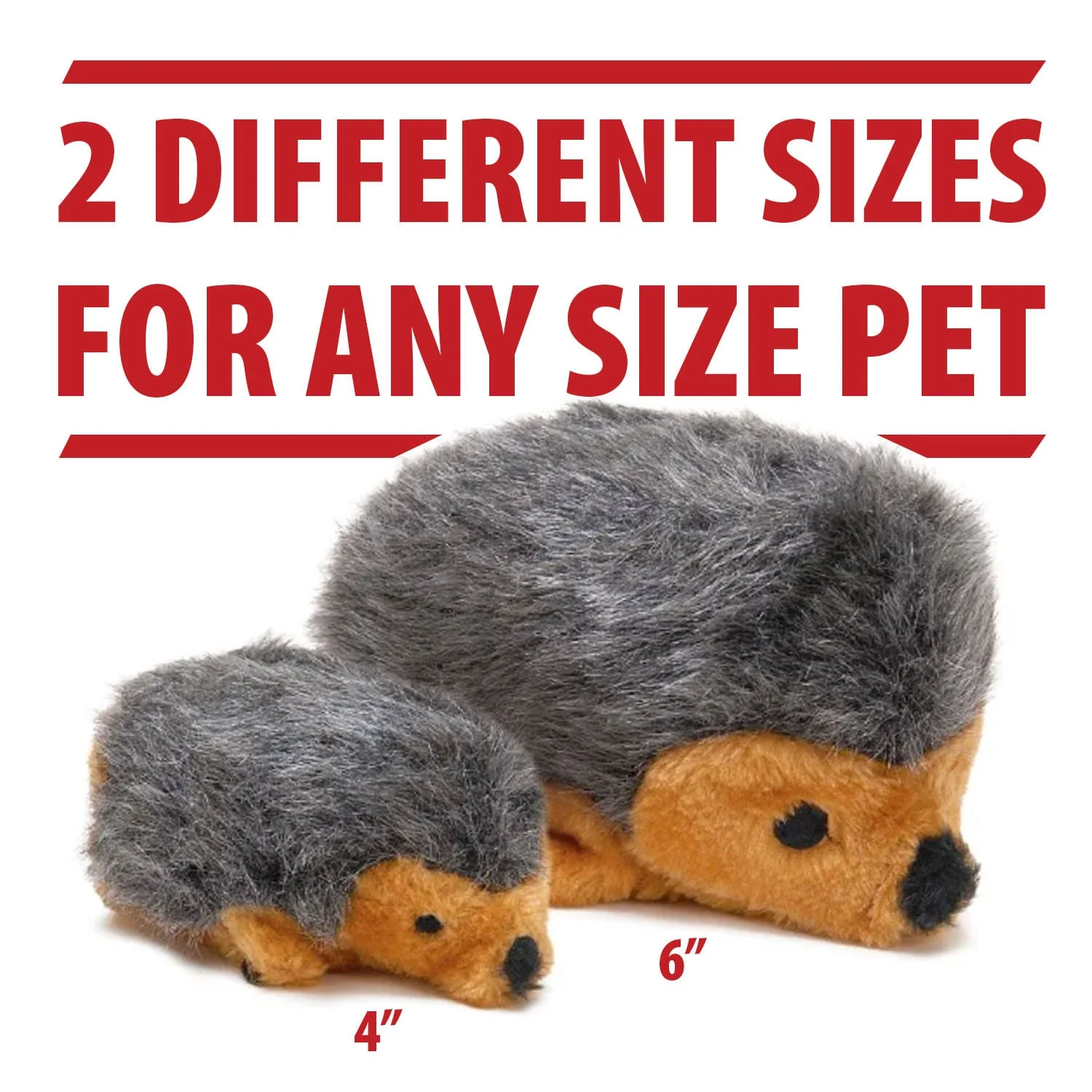 Plush Hedgehog Squeaker Dog Toy - Pet's Shop