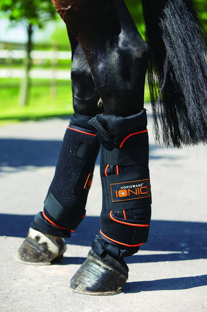 Rambo Ionic Stable Boots, Black/Orange, Pair - Pet's Shop
