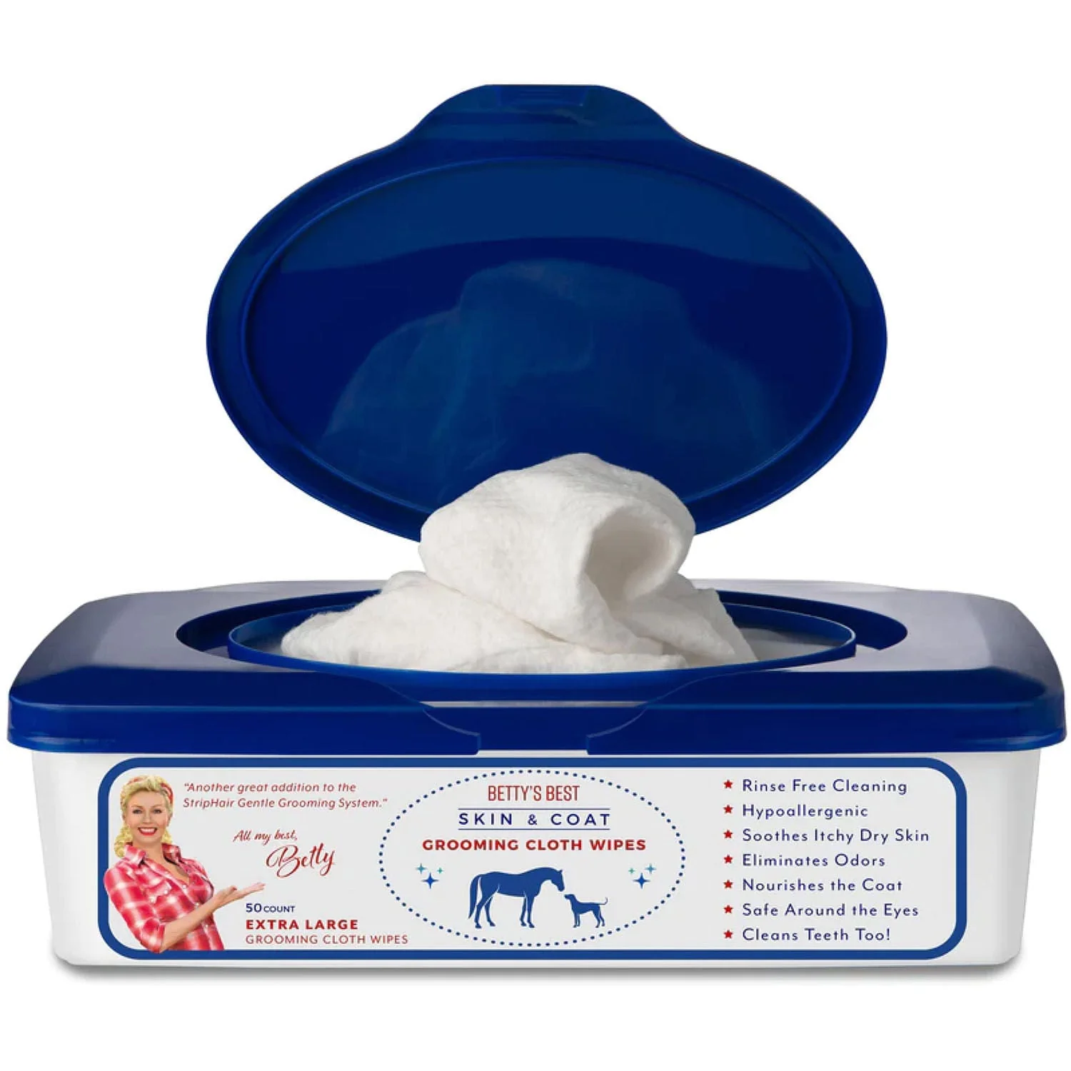 Betty's Best Skin & Coat Cloth Wipes - Pet's Shop