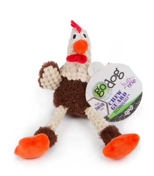 Brown Skinny Rooster Dog Toy - Pet's Shop