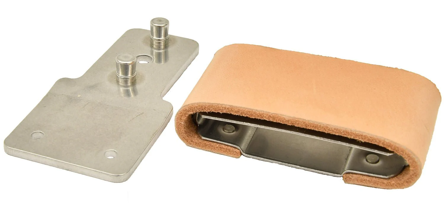 Leather Covered Blevins Buckles, pair - Pet's Shop