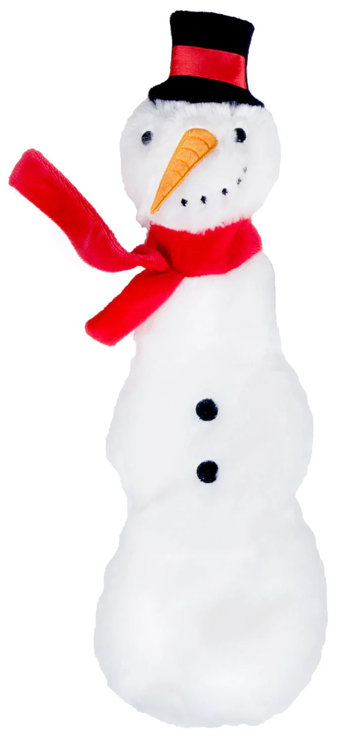 Christmas Characters Unstuffed Plush Squeaker Dog Toys, 12