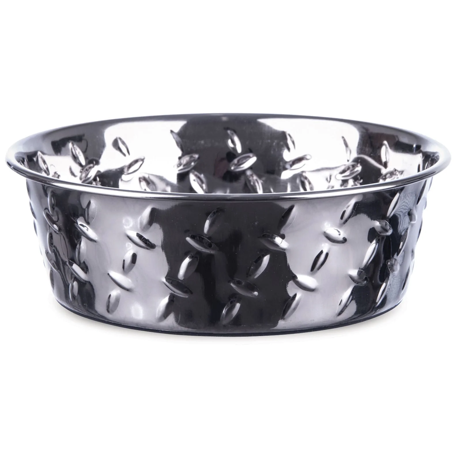 Ruff-N-Tuff Diamond Plate Steel Bowls - Pet's Shop