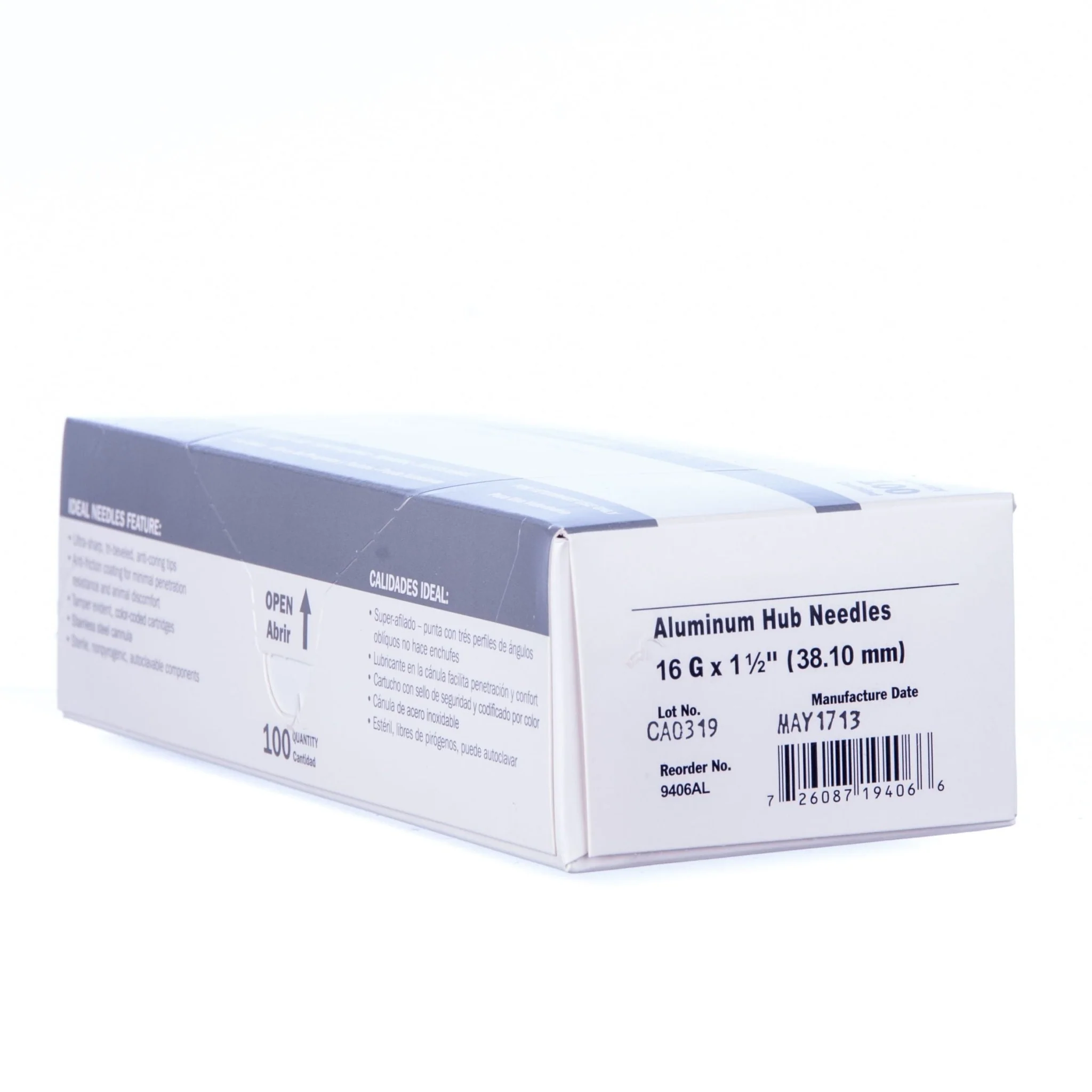 Aluminum Hub Needles, Box of 100 - Pet's Shop