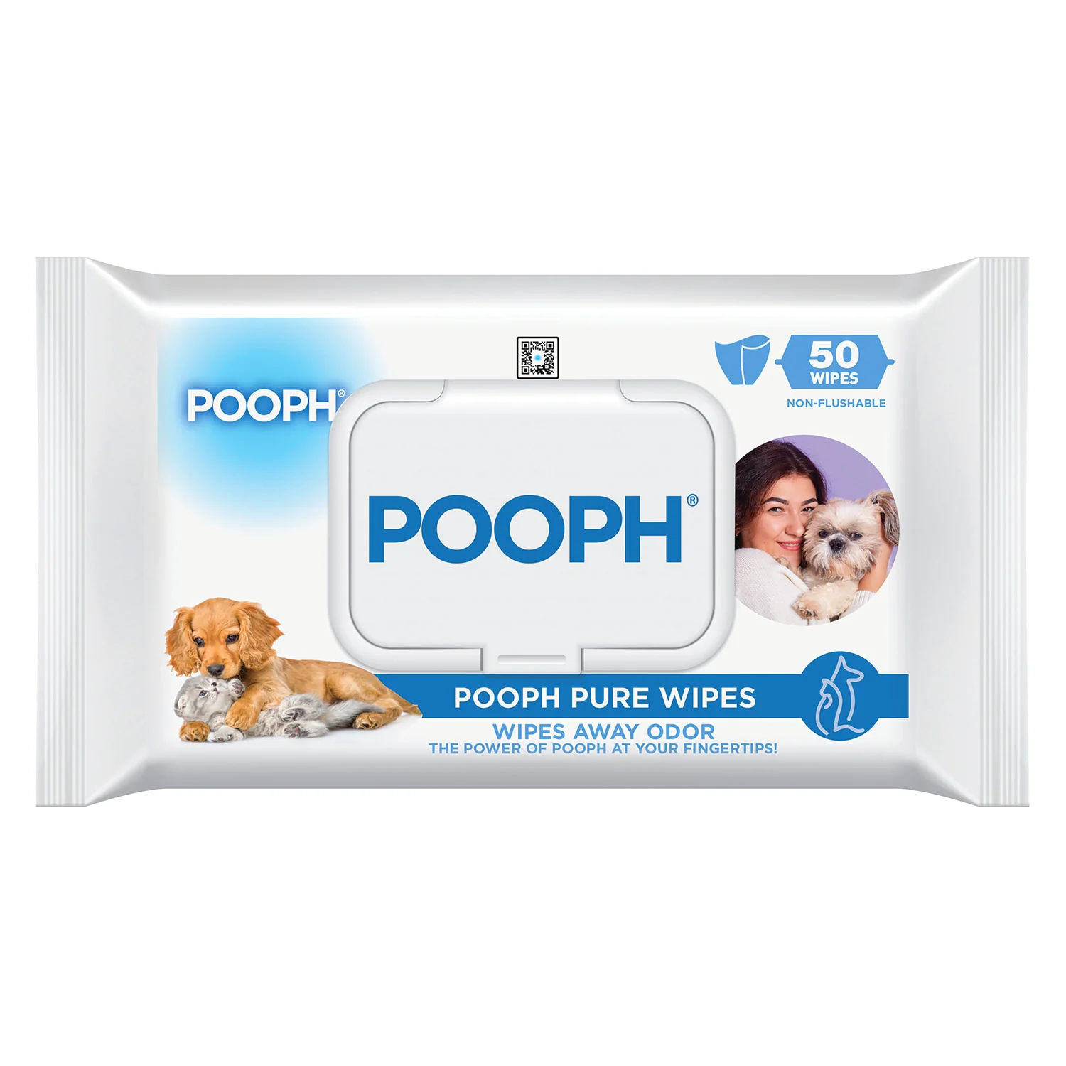 Pooph Pet Wipes Pack, 50 ct - Pet's Shop