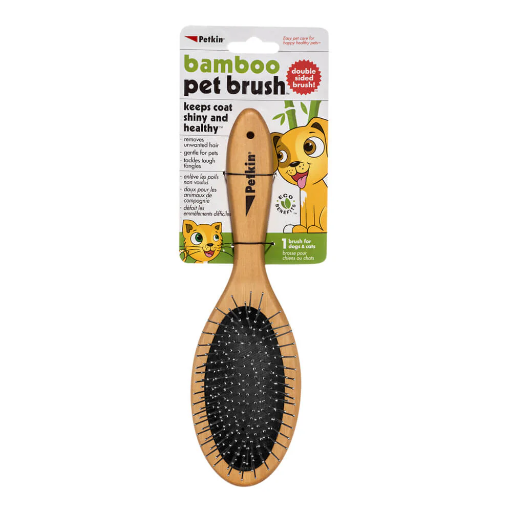 2 Sided Bamboo Brush - Pet's Shop