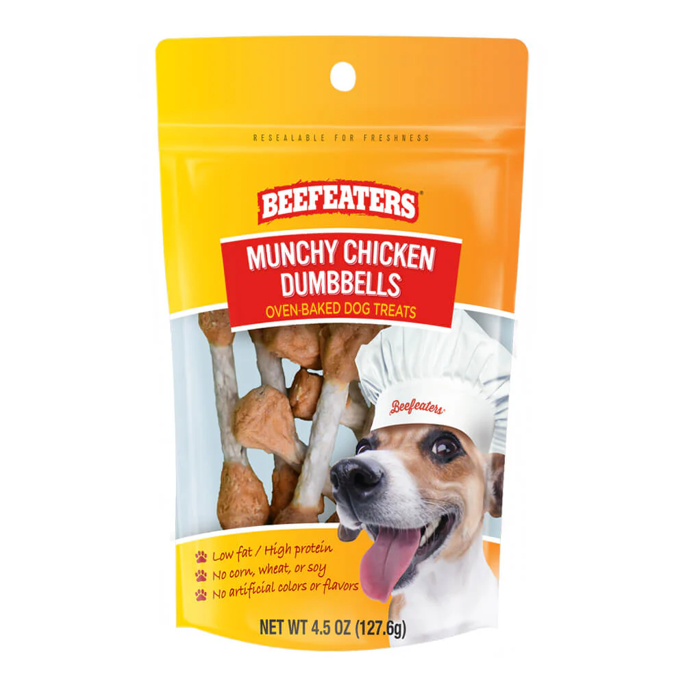 Beefeaters Munchy Chicken Dumbbells - Pet's Shop