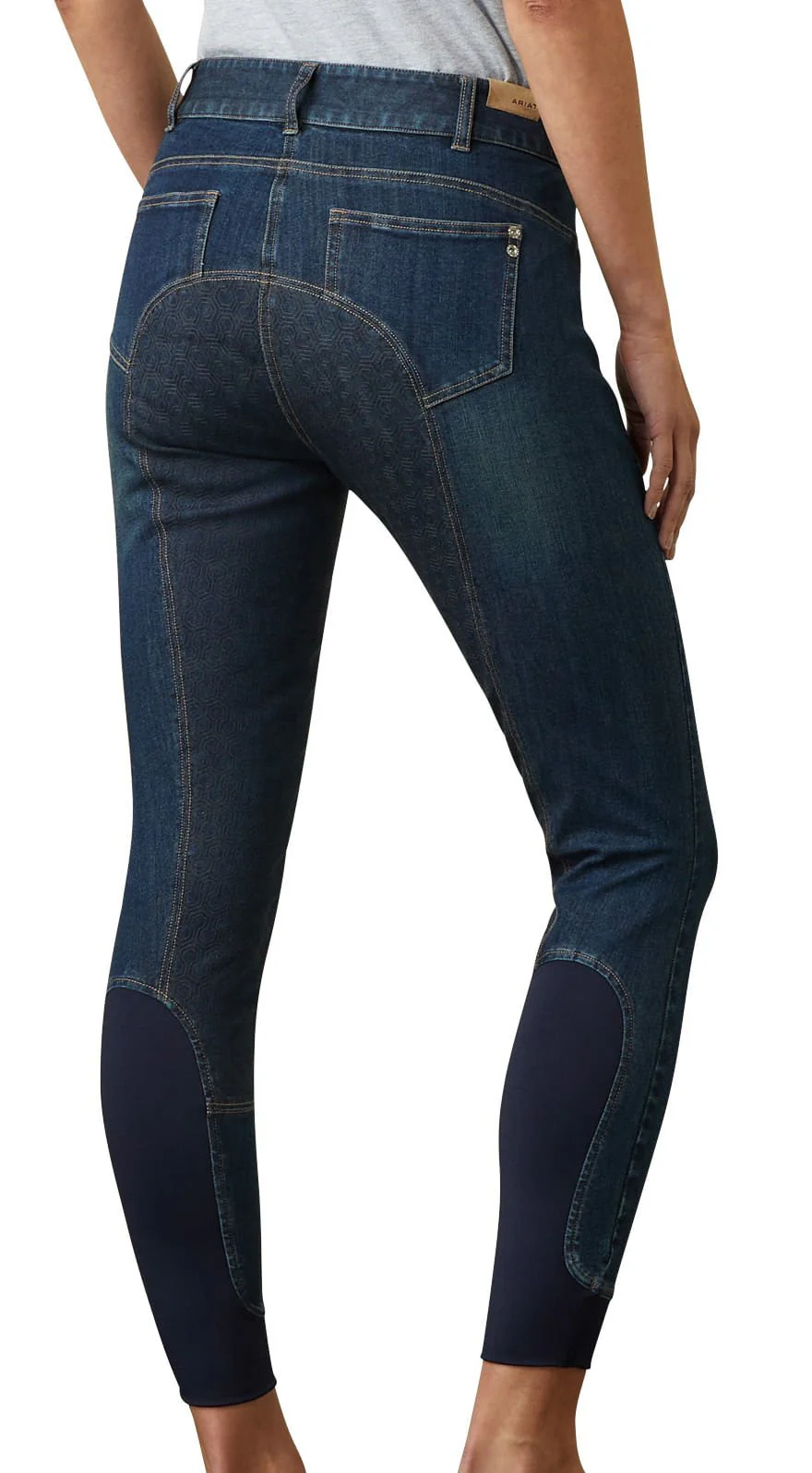 Ariat Halo Denim Full Seat Breech, Birch Marine - Pet's Shop