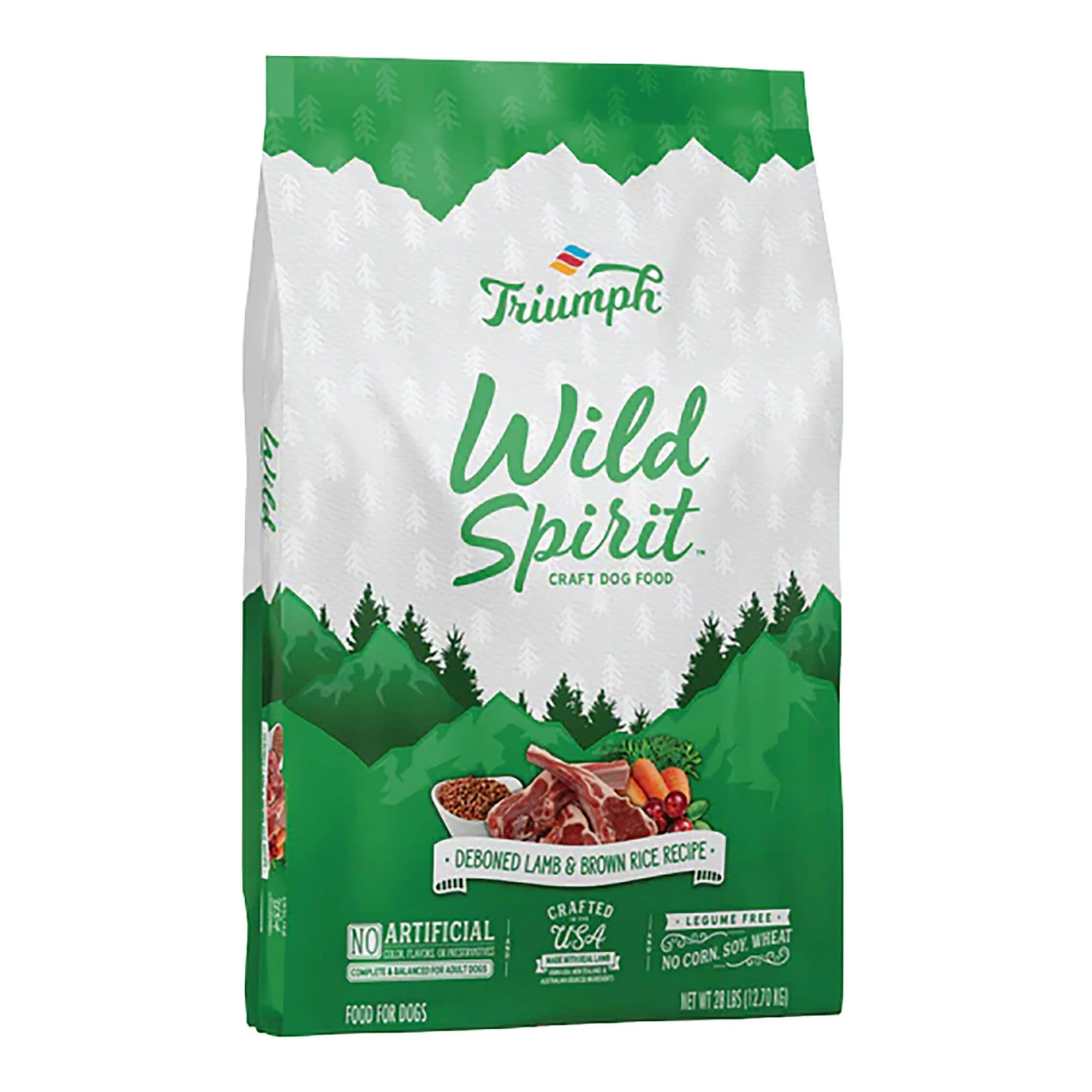 Triumph Deboned Lamb & Brown Rice Recipe, 28 lb - Pet's Shop