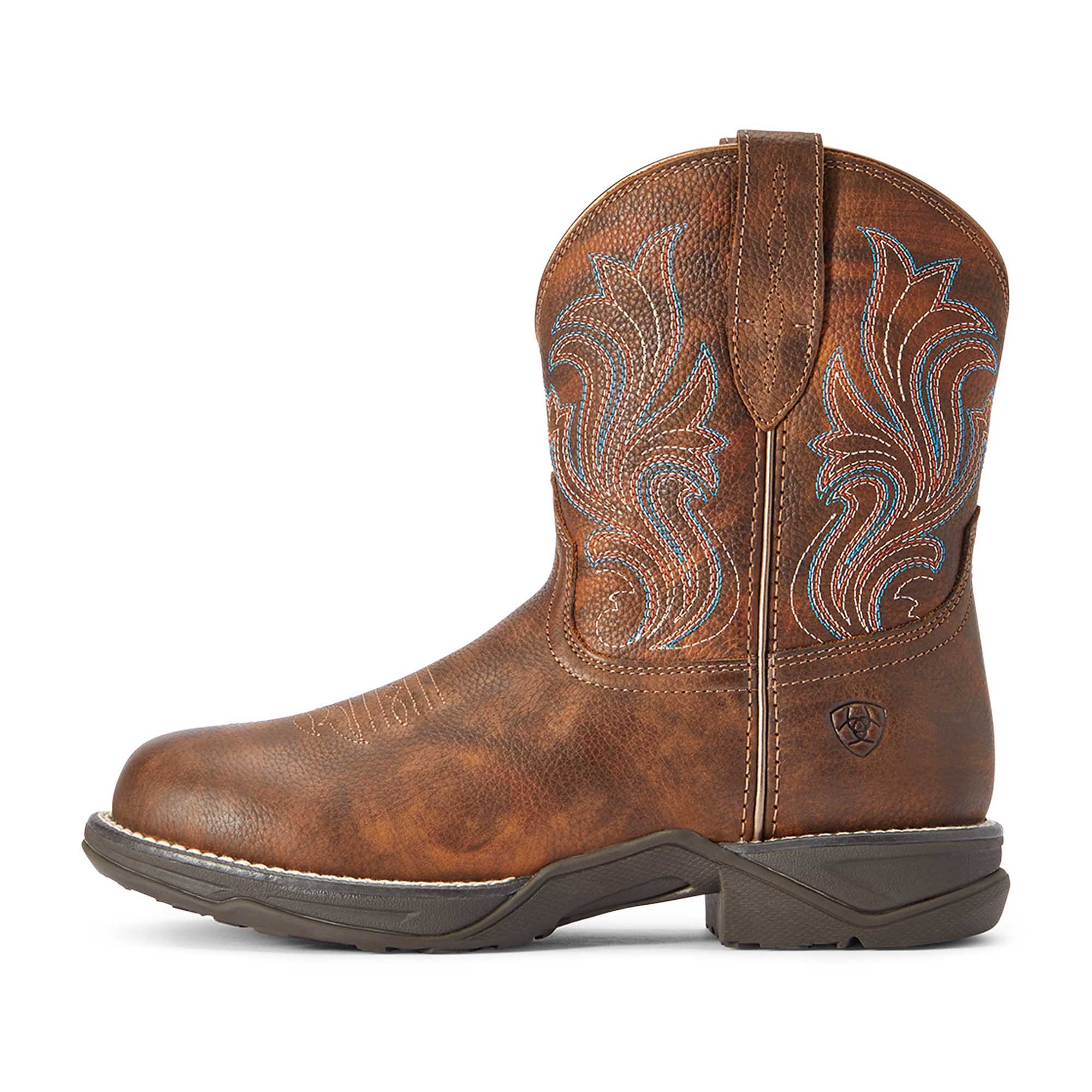 Ariat Women's Anthem Round Toe Shortie Boot, Copper Kettle - Pet's Shop