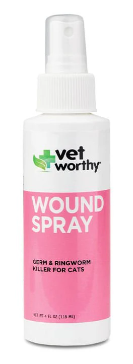 Vet Worthy Wound Spray for Cats, 4 oz - Pet's Shop