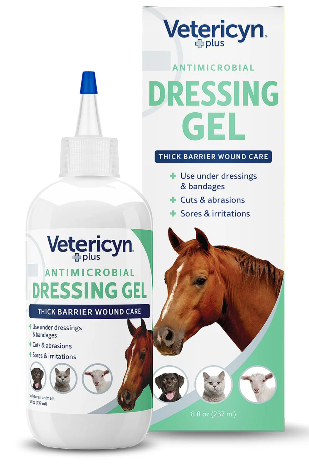 Vetericyn Plus Antimicrobial Dressing Gel, 8 oz - Pet's Shop