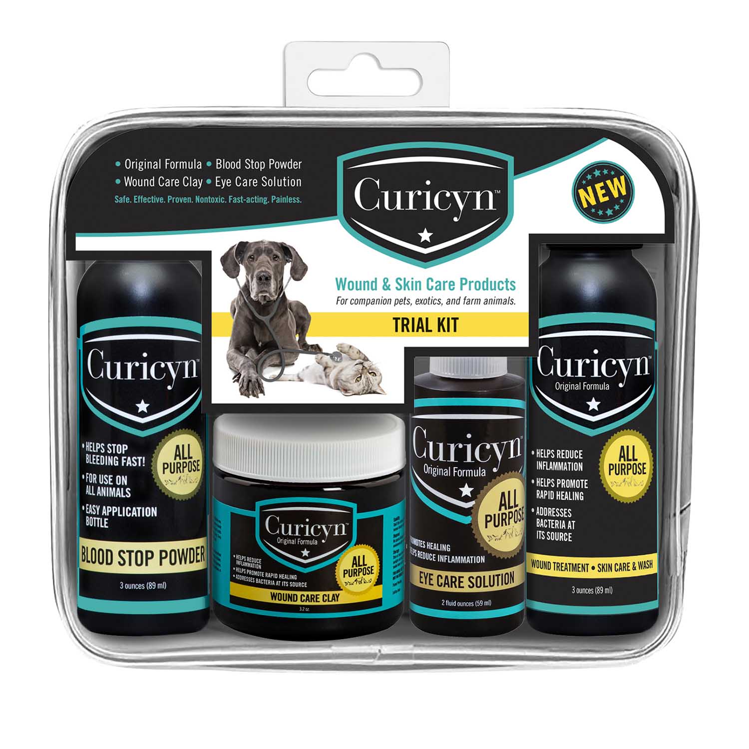 Curicyn Wound and Skin Care Kit, 4 pc - Pet's Shop