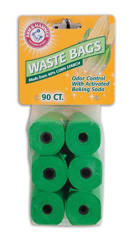 Arm & Hammer 40% Corn Starch Waste Bag Refills, 90 ct - Pet's Shop