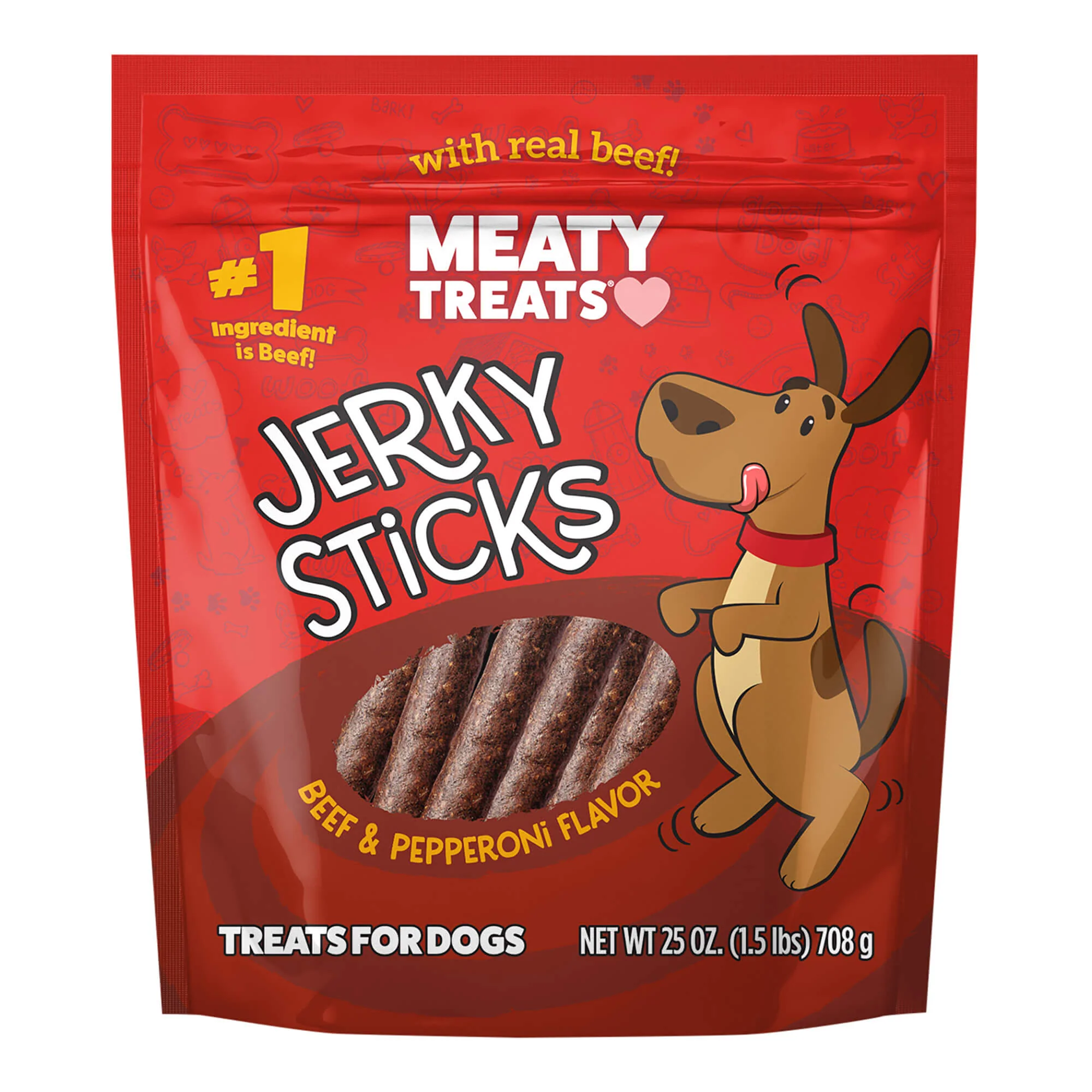 Meaty Treats Beef/Pepperoni Sticks, 22.5 oz - Pet's Shop