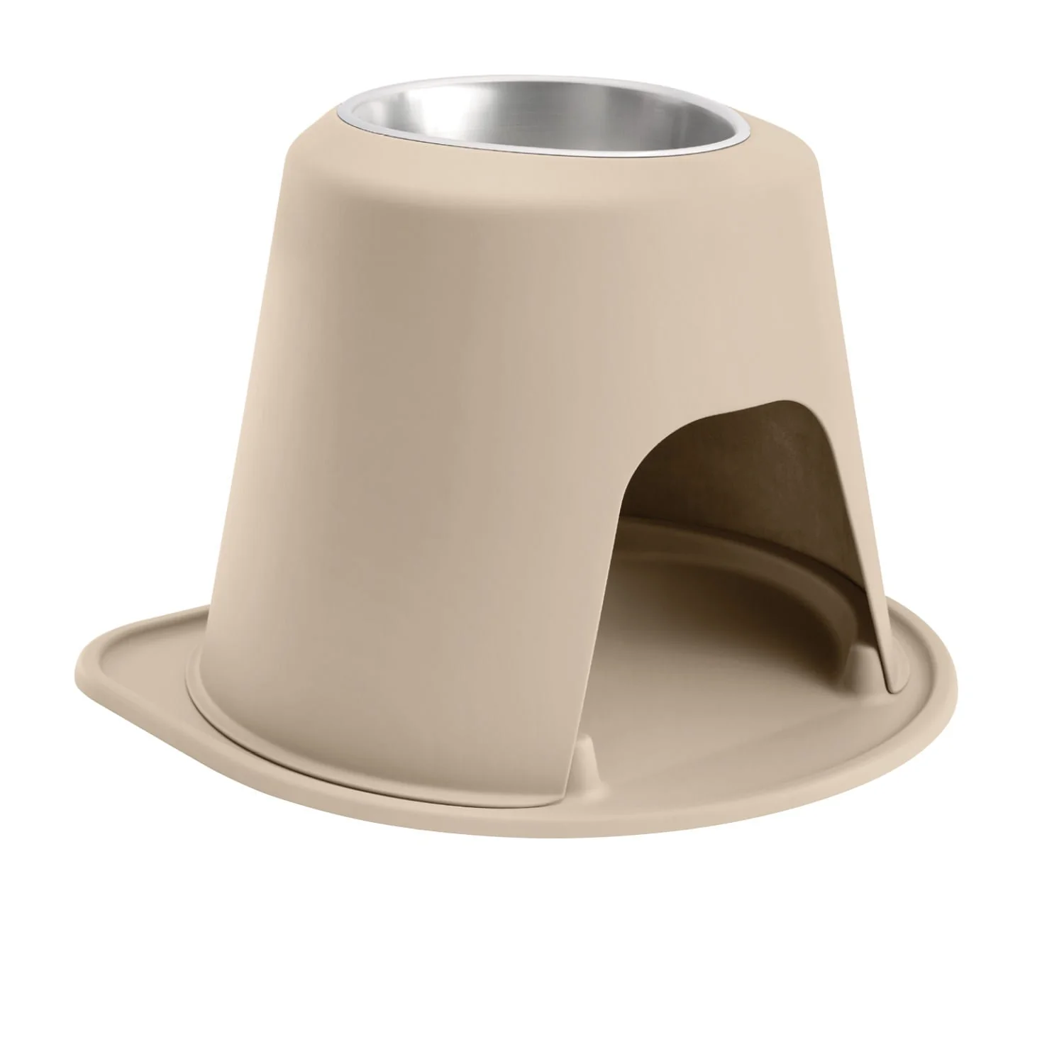 WeatherTech Single High Pet Feeding System, Stainless Steel - Pet's Shop