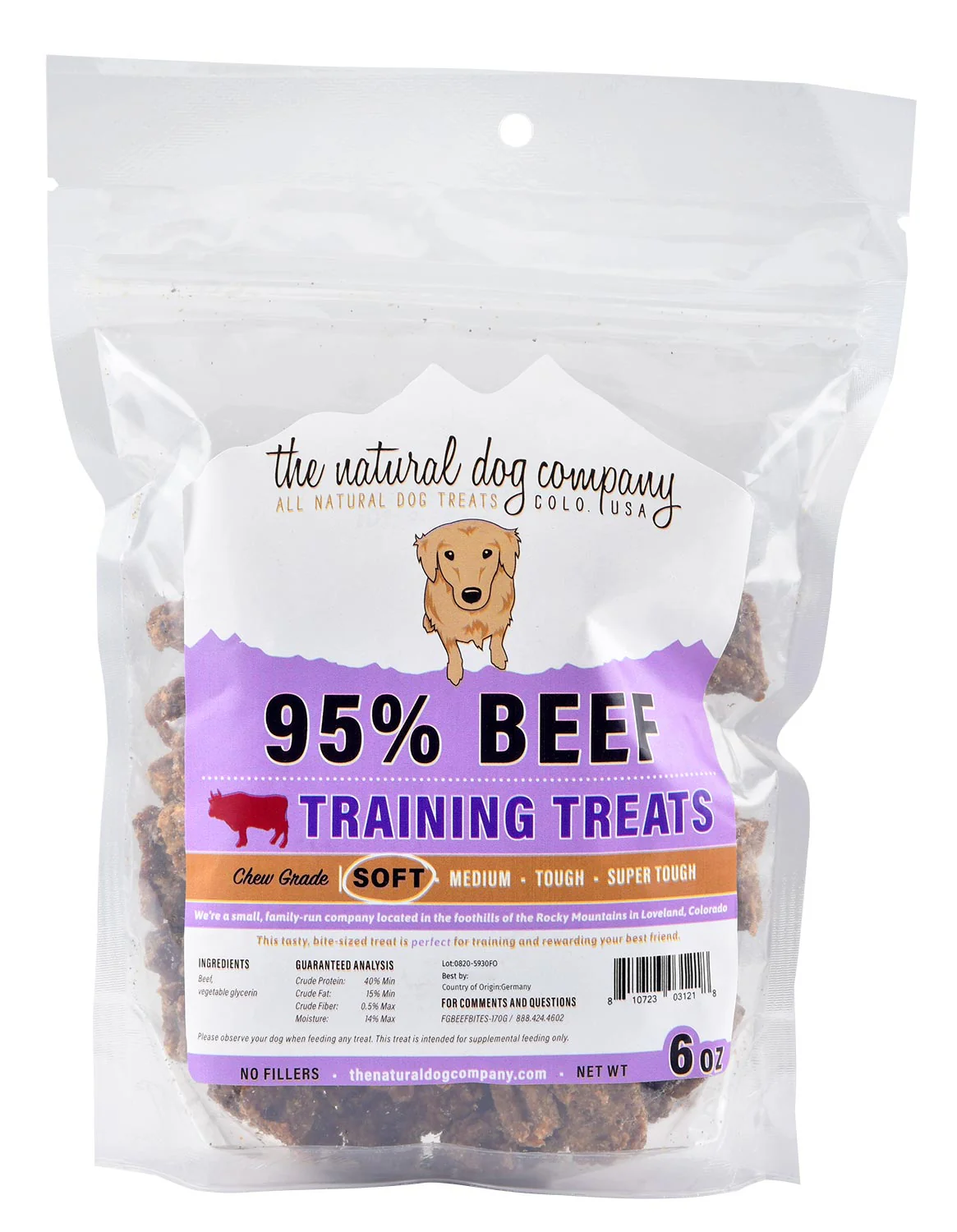 95% Meat Training Treats, 6 oz - Pet's Shop