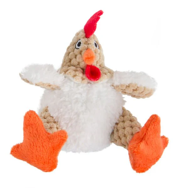 Fat White Rooster Dog Toy - Pet's Shop