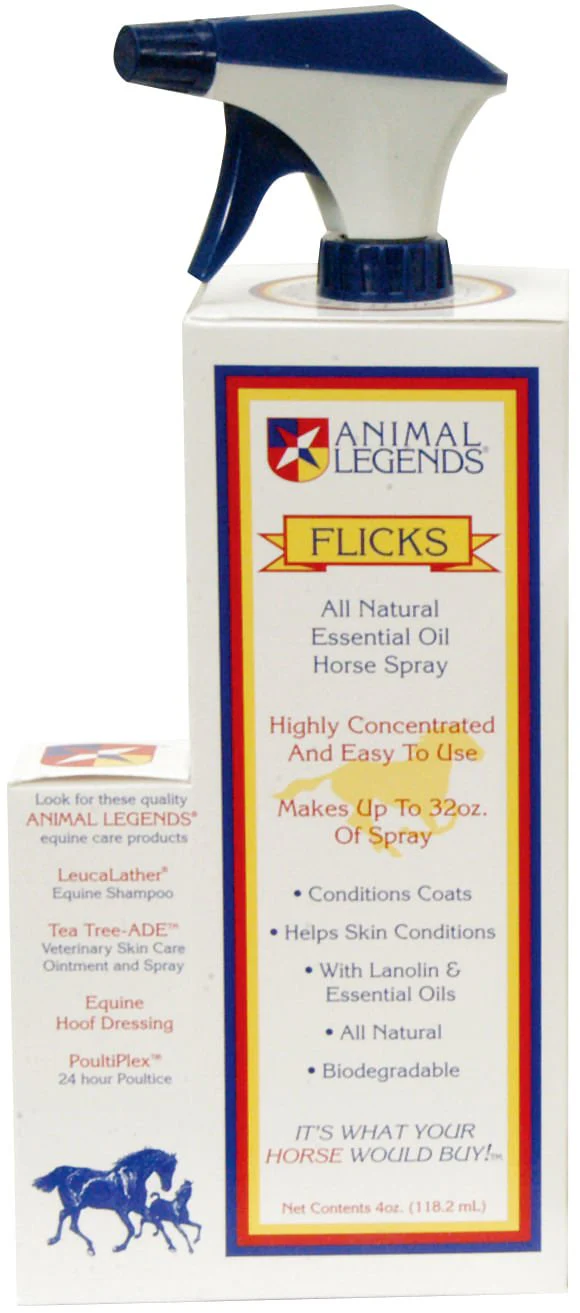 Flicks Natural Essential Oil Fly Spray for Horses - Pet's Shop