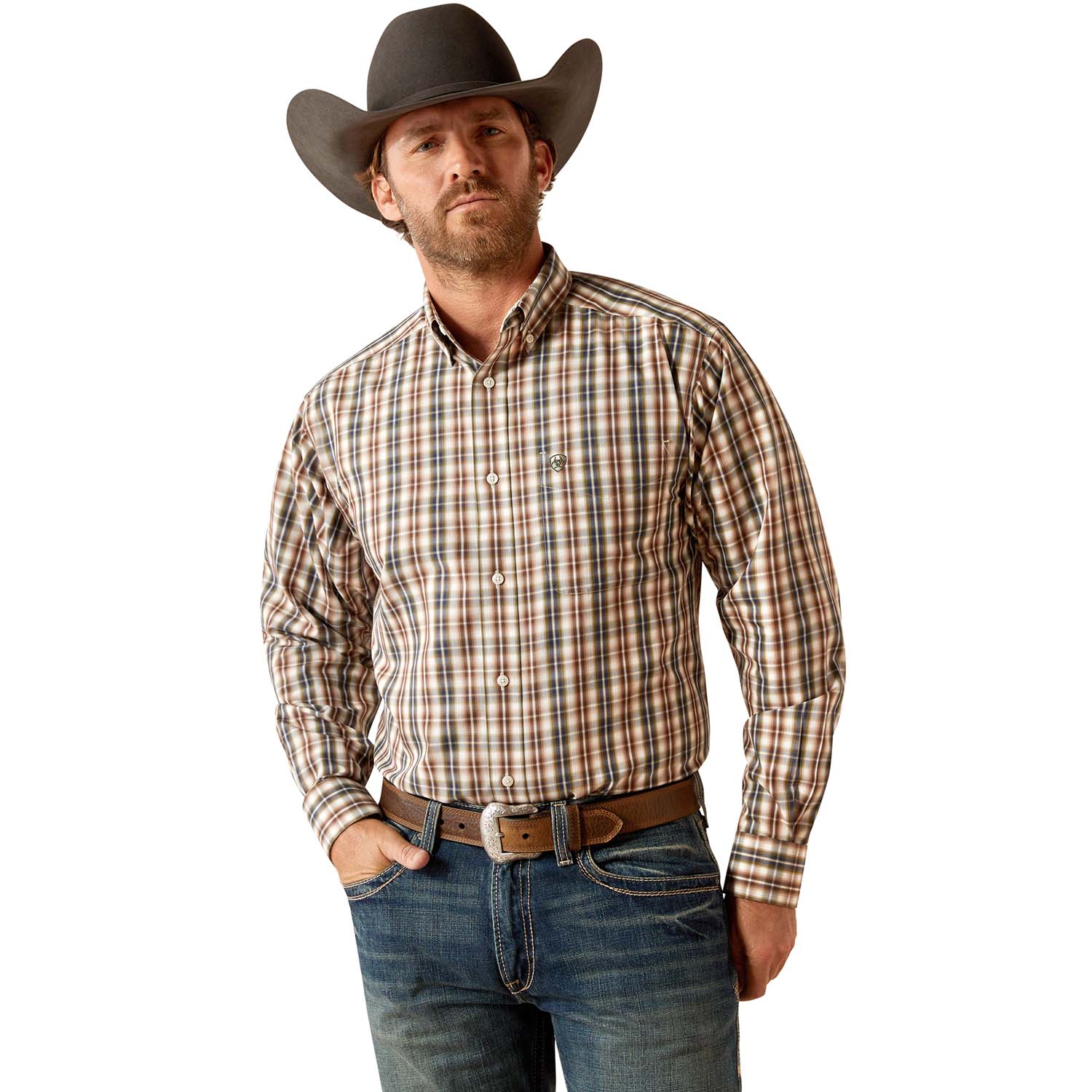 Ariat Men's Wrinkle Free Folk Longsleeve Shirt - Pet's Shop