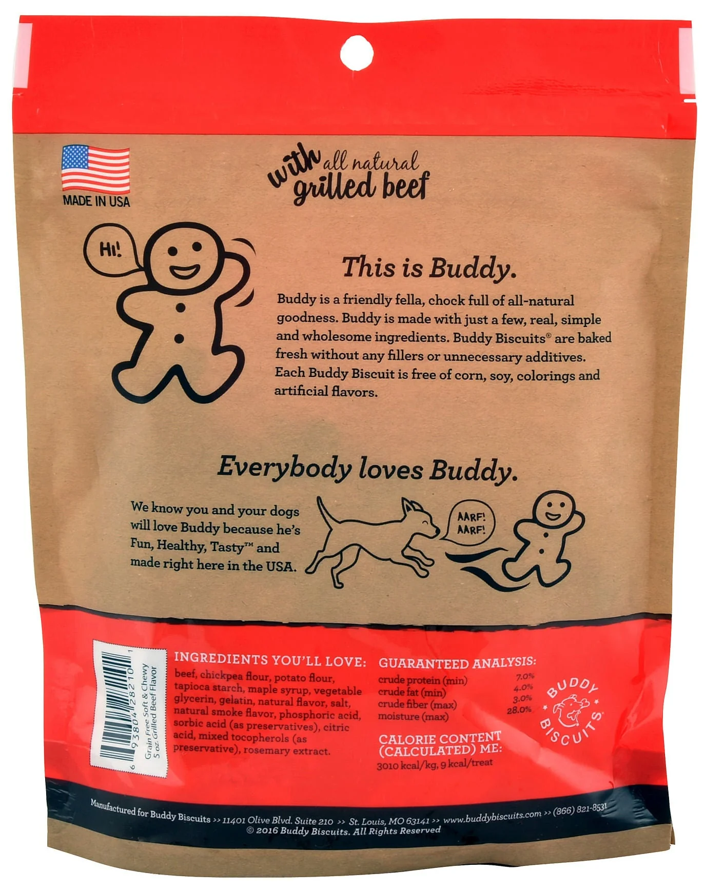 Grain Free Buddy Biscuits, Soft and Chewy Treats, 5 oz - Pet's Shop