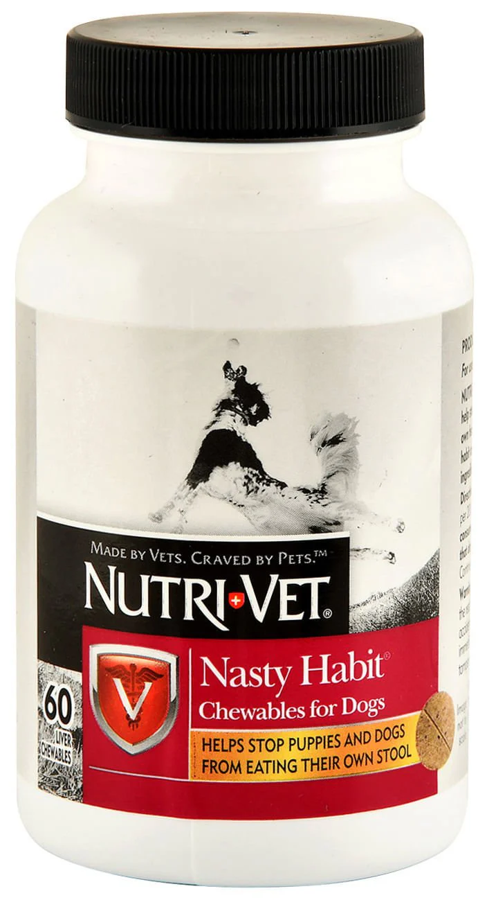 Nutri-Vet Nasty Habit Liver Flavored Chewables, 120 ct - Pet's Shop