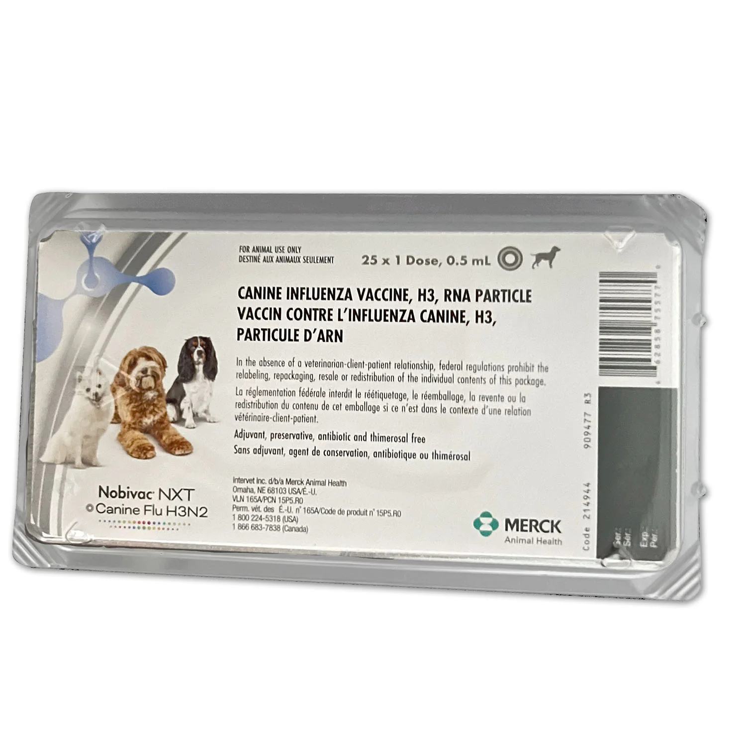 Nobivac NXT Canine Influenza H3N2, 25 x 1 Dose - Pet's Shop