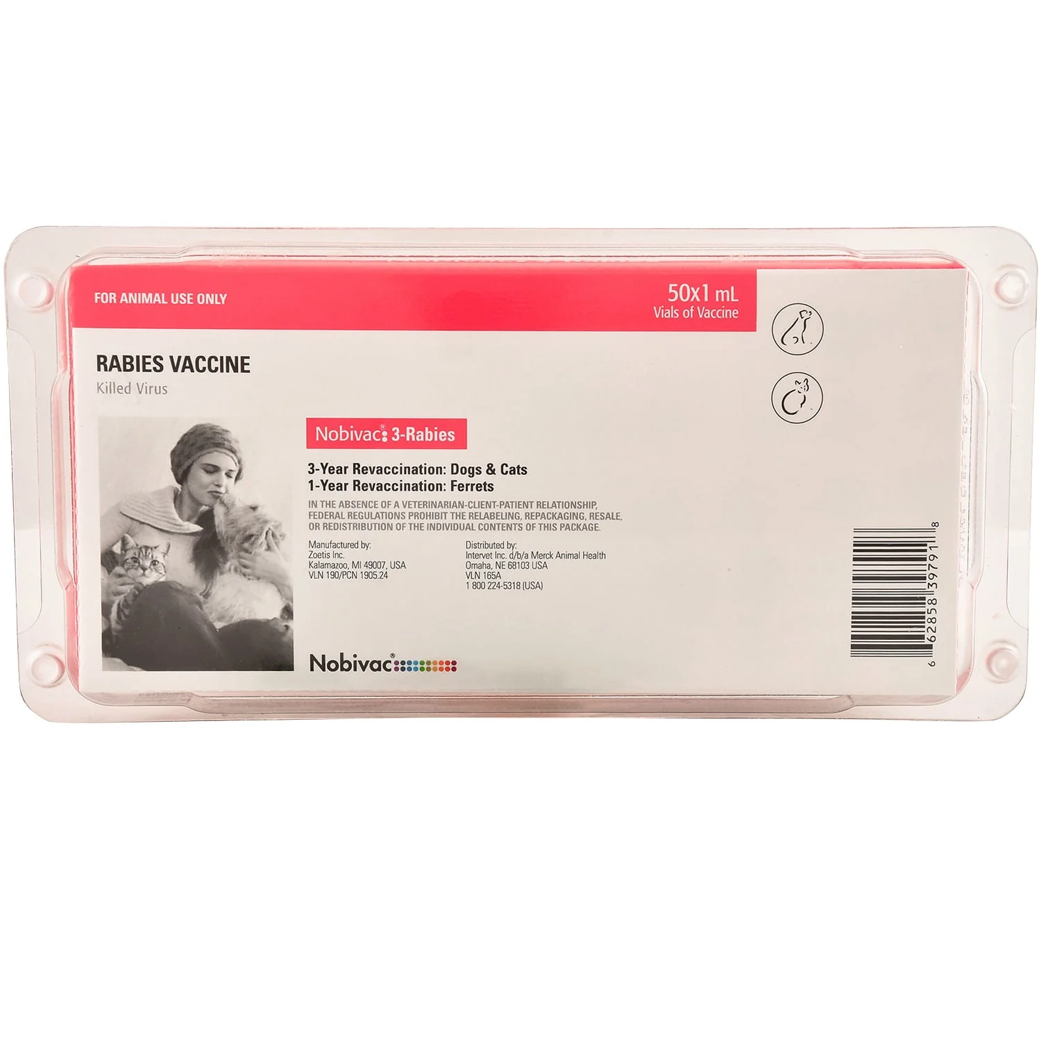 Nobivac 3 Rabies Vaccine (No Tags) - Pet's Shop