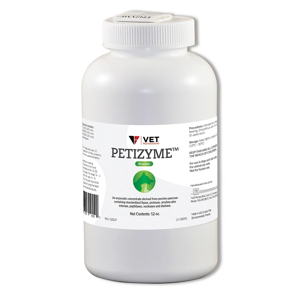 PETIZYME Digestive Aid Powder for Dogs and Cats, 12 oz - Pet's Shop