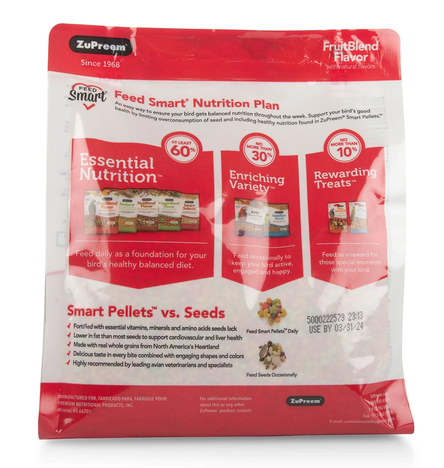 Zupreem FruitBlend Flavor Bird Food - Pet's Shop