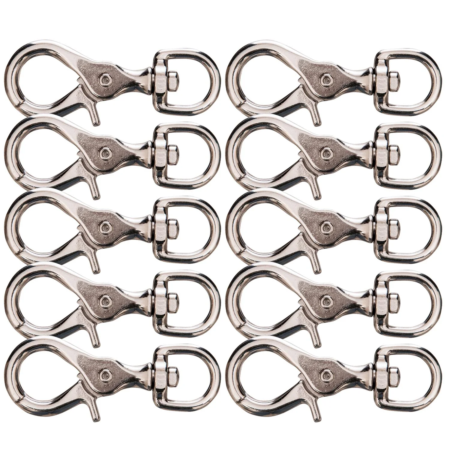 Giant Nickel-Plated Scissor Snap, 3-3/4