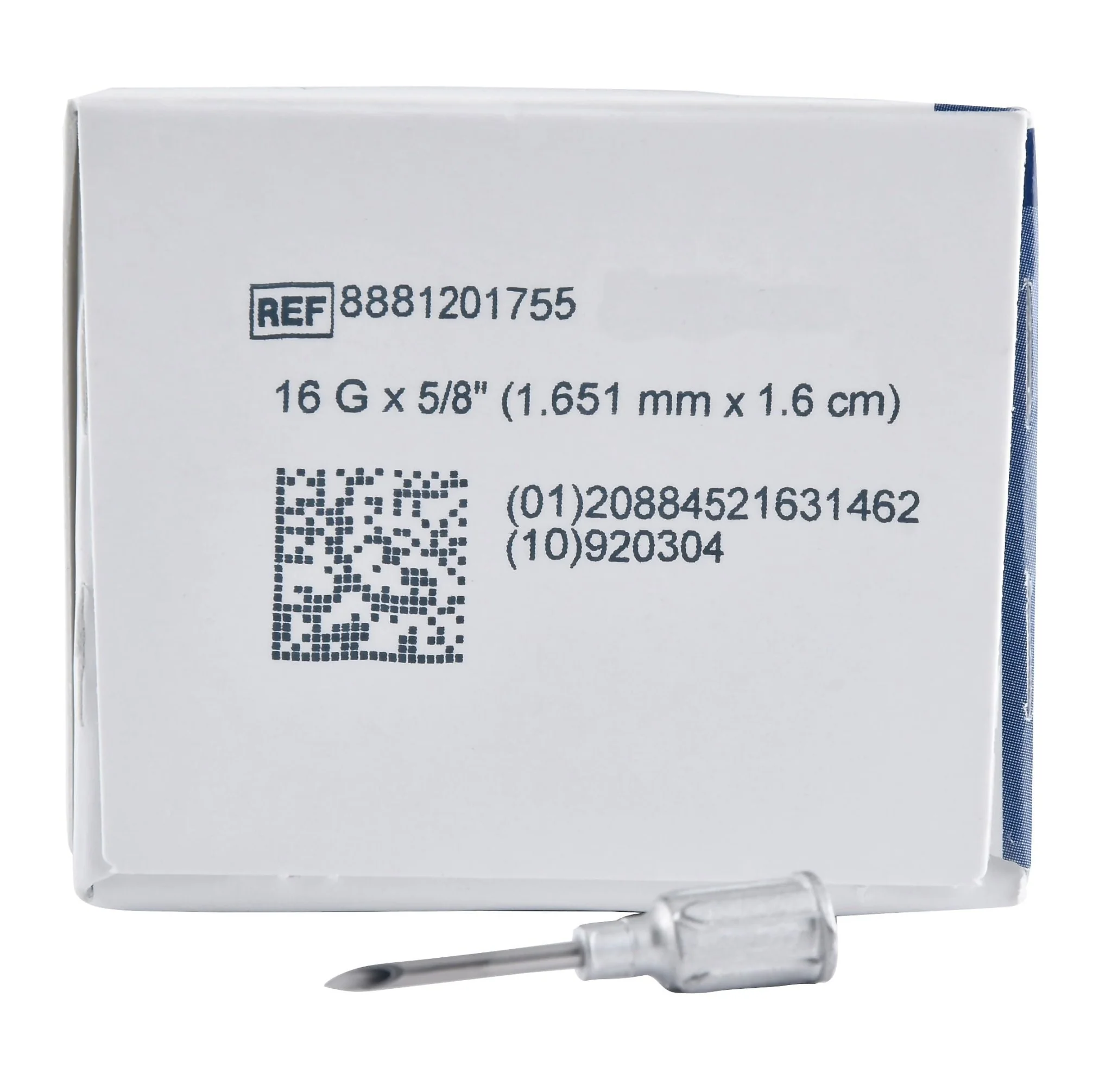 Metal Hub Needle, 16ga x 5/8