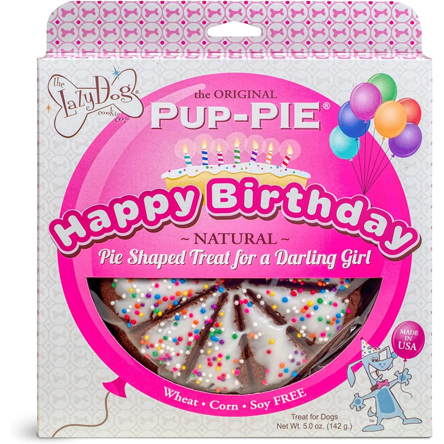 Happy Birthday for a Darling Girl Pup-Pie - Pet's Shop