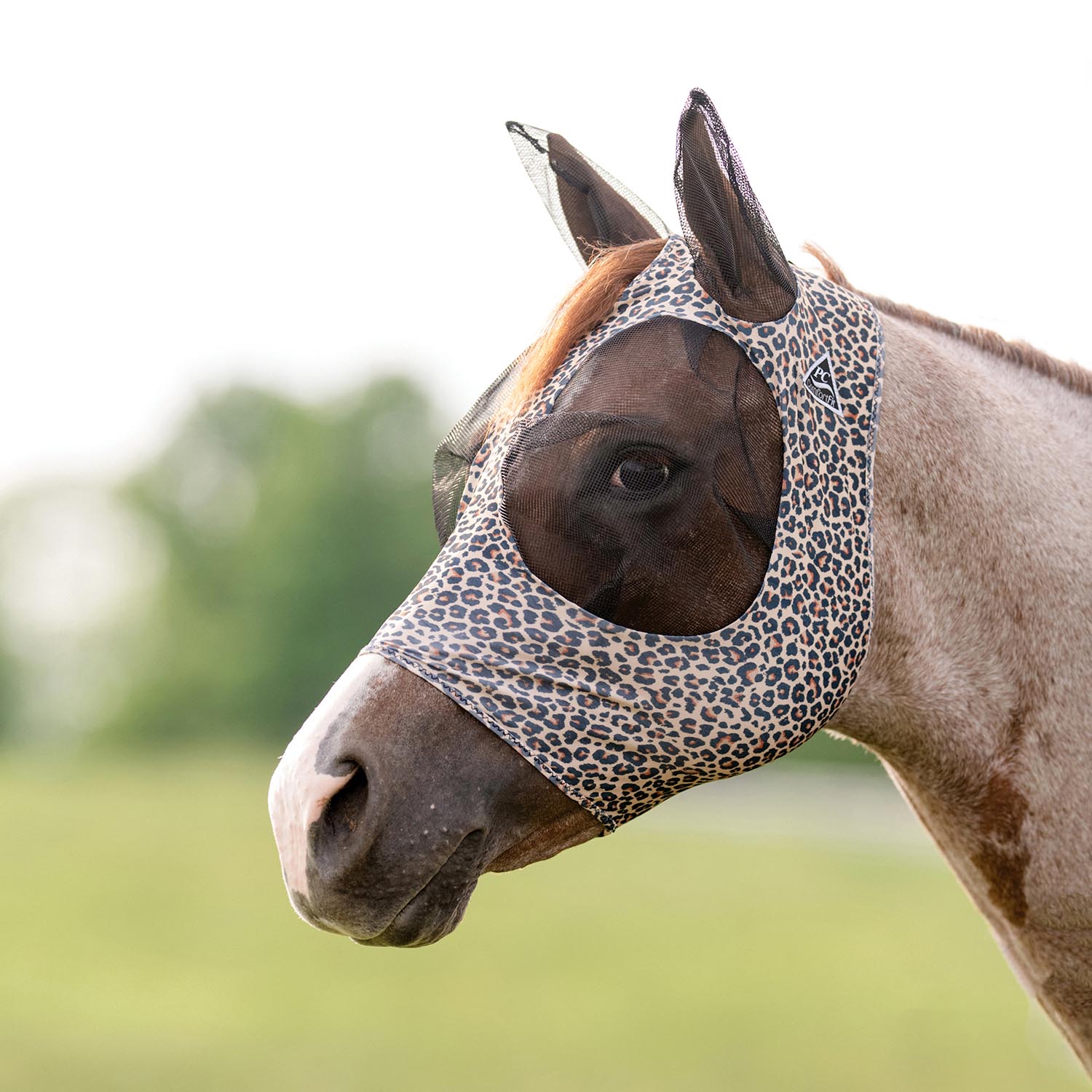 Professional's Choice Comfort Fit Lycra Horse Fly Mask with Ears - Pet's Shop