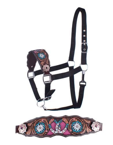 Showman Horse Shoe Bronc Halter - Pet's Shop